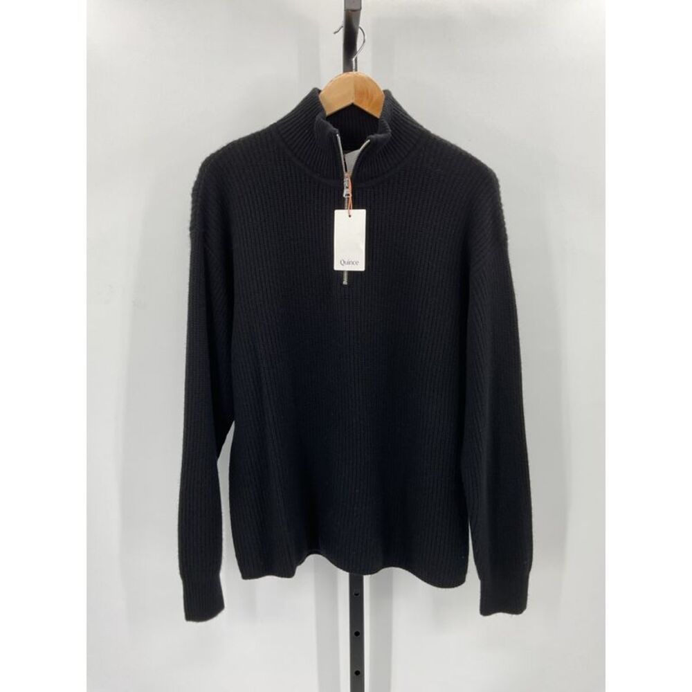 Quince Black Men's Sweater. Cashmere - Picture 2 of 3